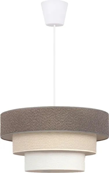 BRILAGI - Kábeles függeszték LUNETA 1xE27/60W/230V átm. 40 cm szürke/krém/fehér