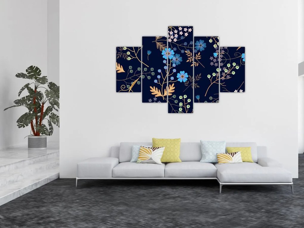 Kép - Őszi virágok (150x105 cm)