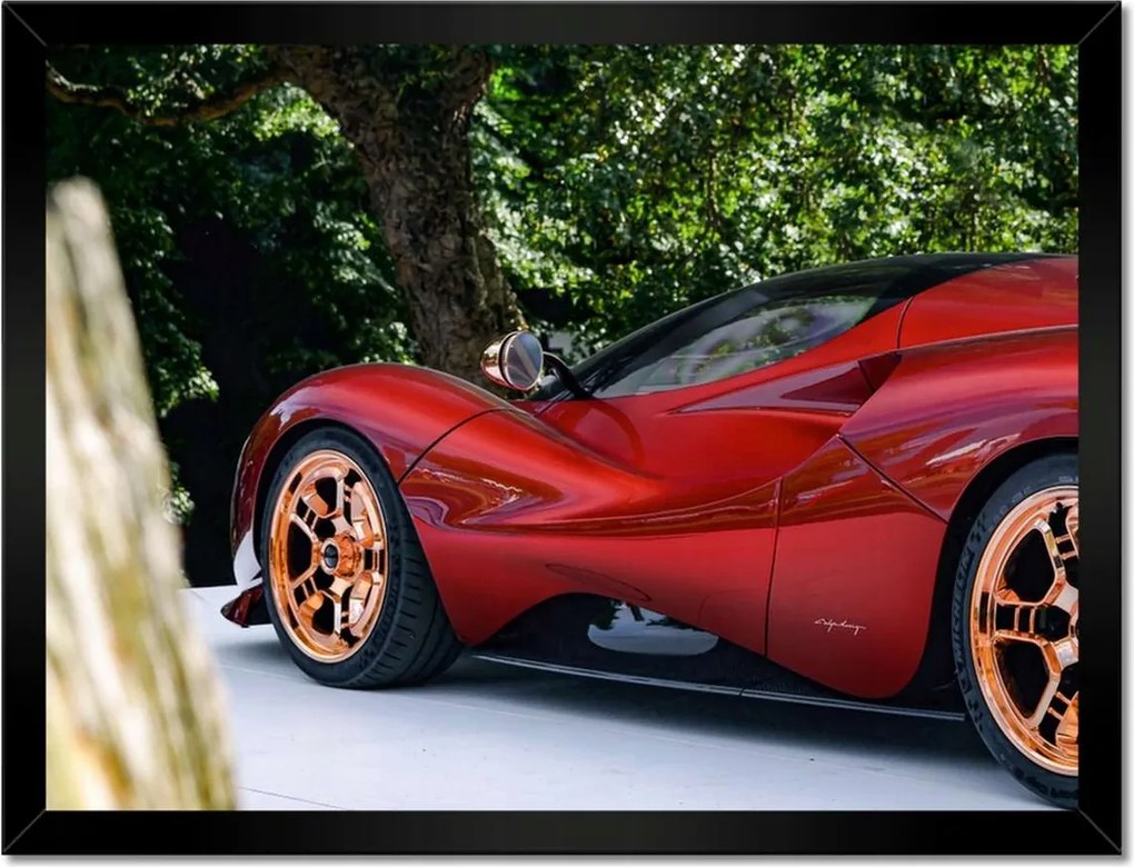 Poszterek keretben 40x30 Detomaso Autó