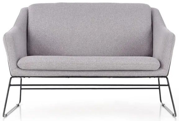 Világosszürke relax kétszemélyes fotel HAMAR 2 XL