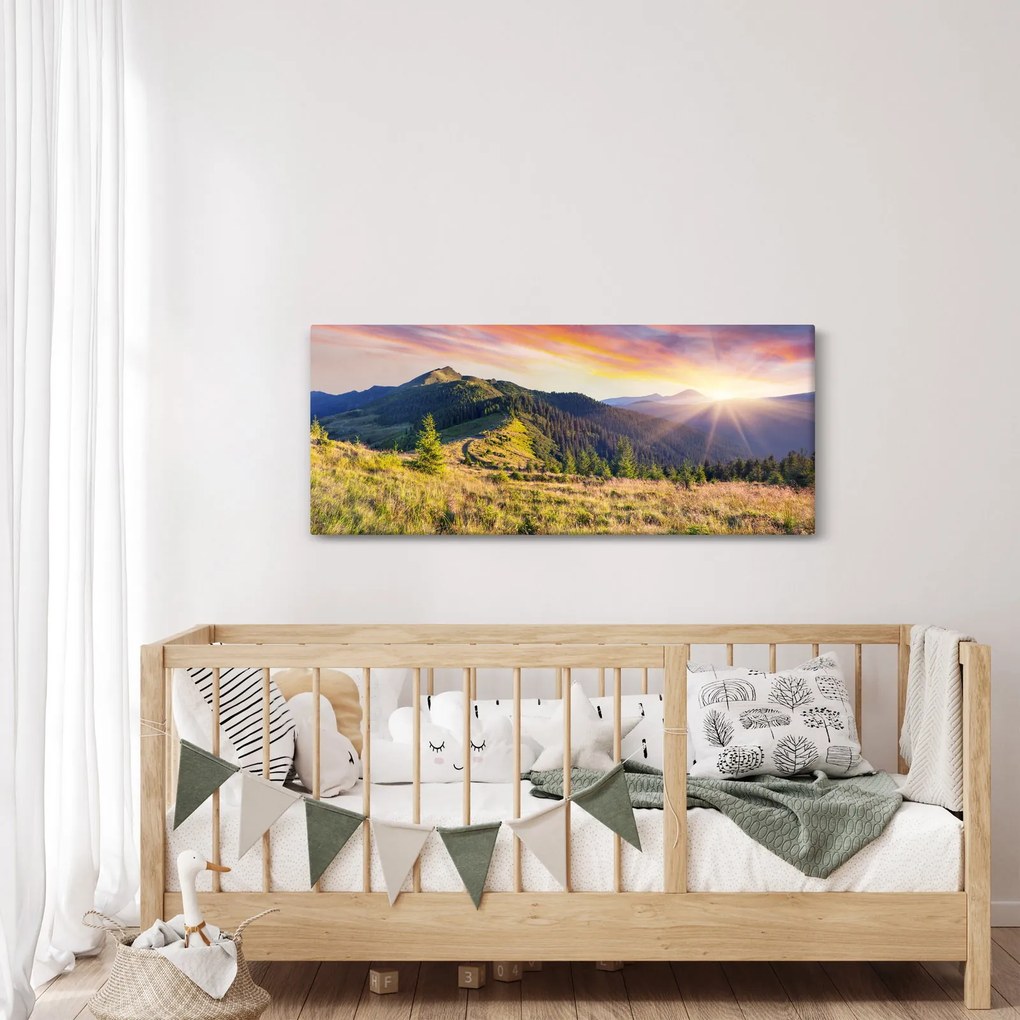 Kép - Erdei táj (120x50 cm)