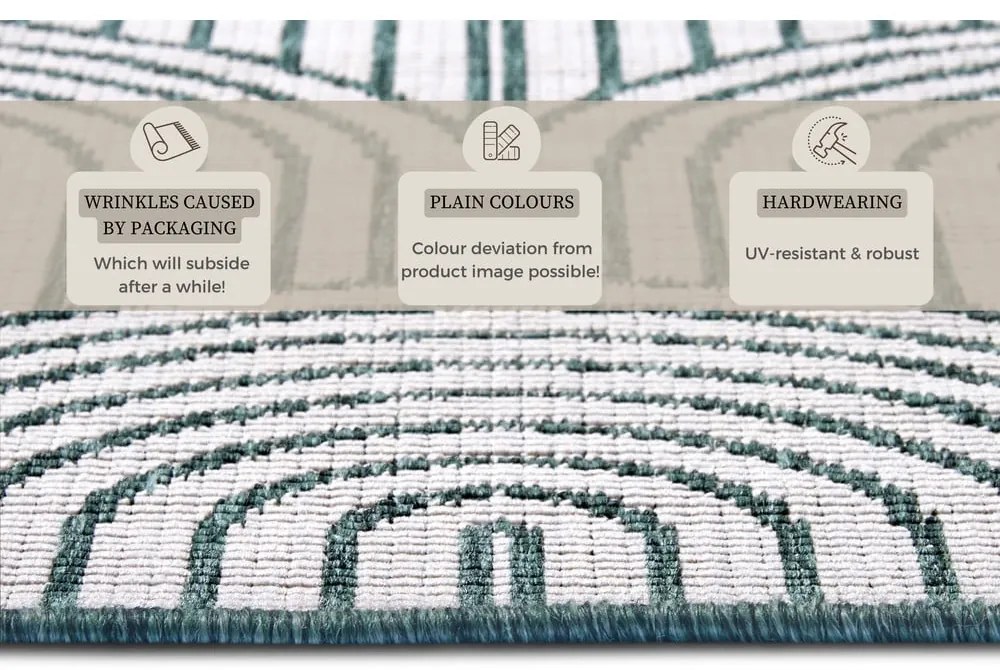 Zöld kültéri szőnyeg 80x150 cm Pangli Green – Hanse Home