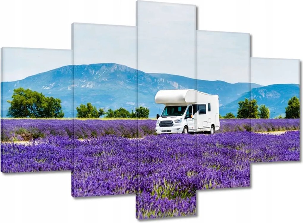 Festmények 150x105 Lakókocsi a levendulamezők között