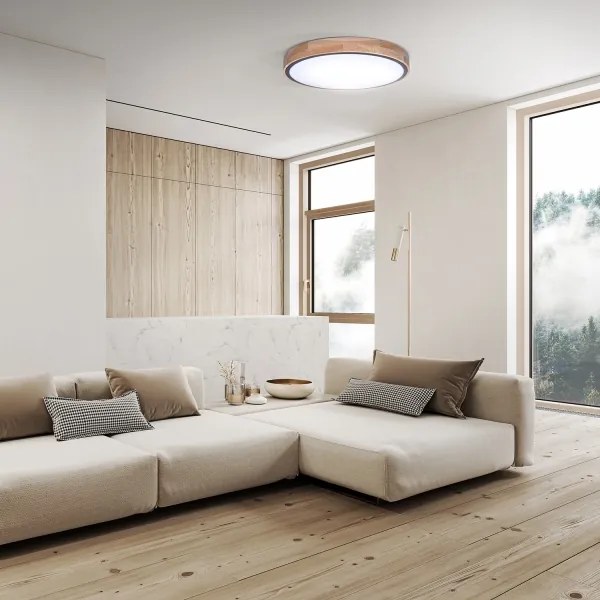 Solight WO8005 - dimmelhető LED lámpatest IRON OAK LED/48W/230V 3000-6500K átm. 40 cm+távirányító
