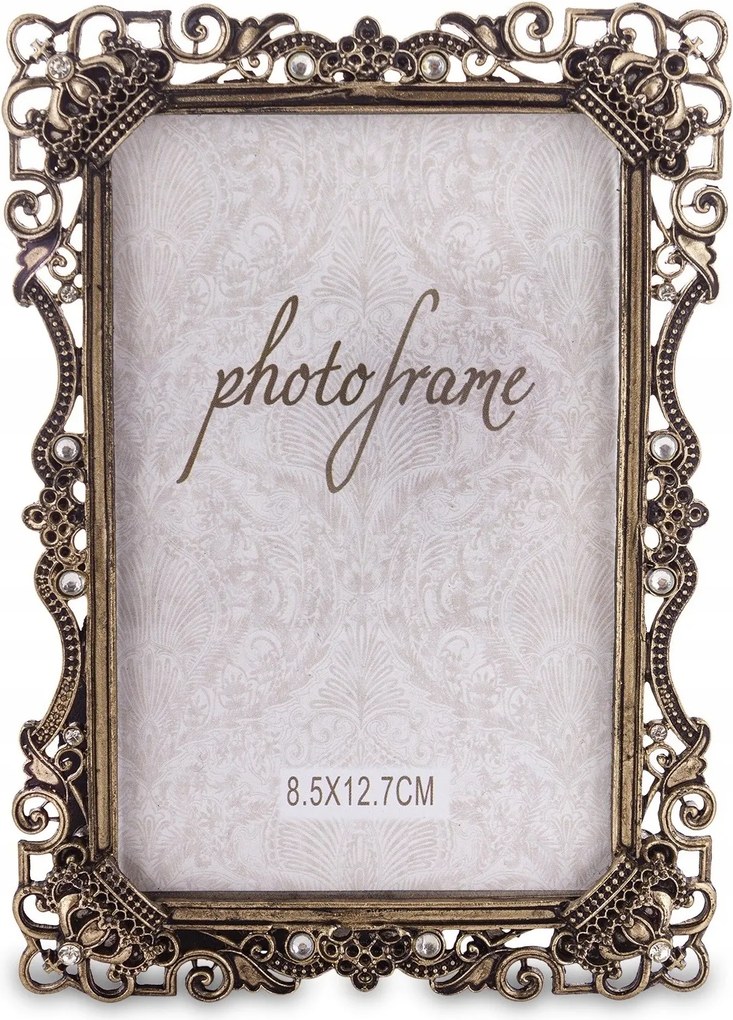 Arany képkeret fém álló retro palota vintage