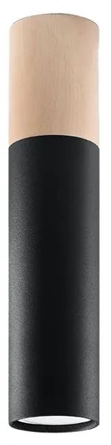 Sollux SL.0635 - Mennyezeti lámpa PABLO 1xGU10/40W/230V fekete