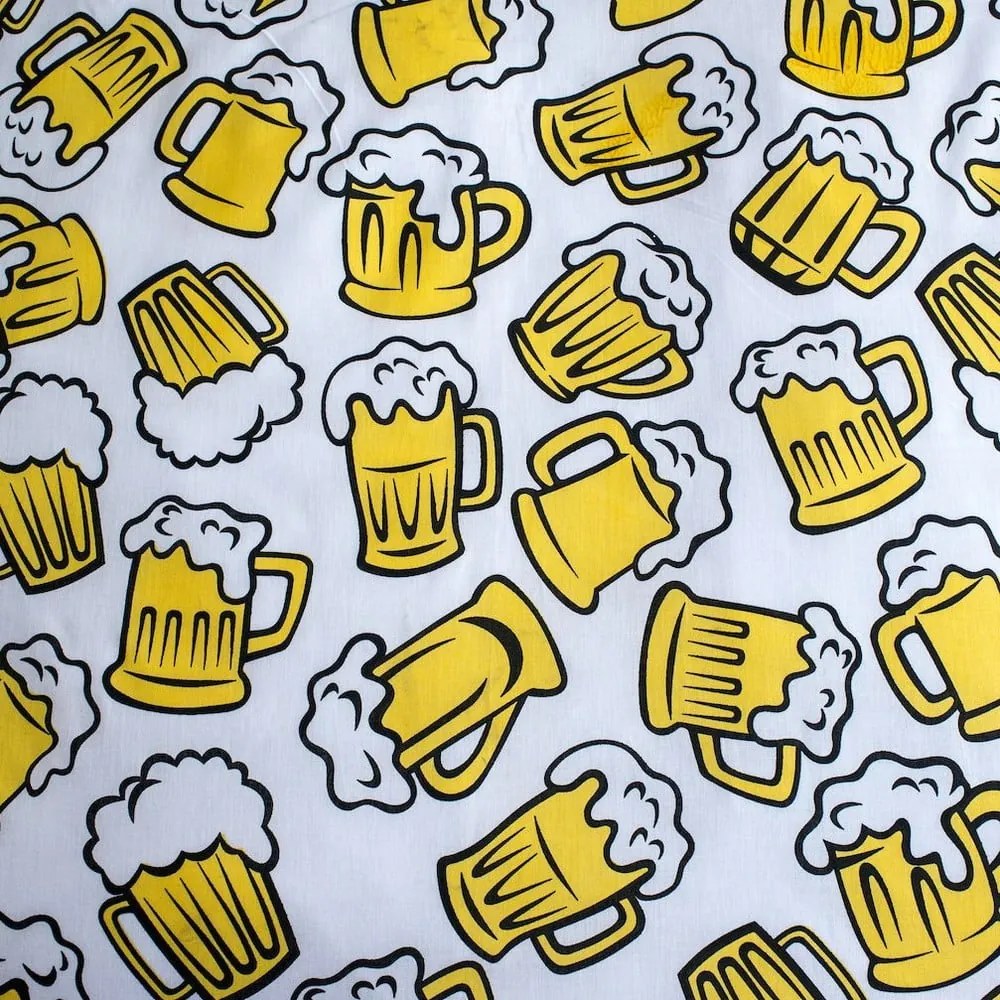 Borostyán színű egyszemélyes pamut ágyneműhuzat 140x200 cm Beer – Jerry Fabrics