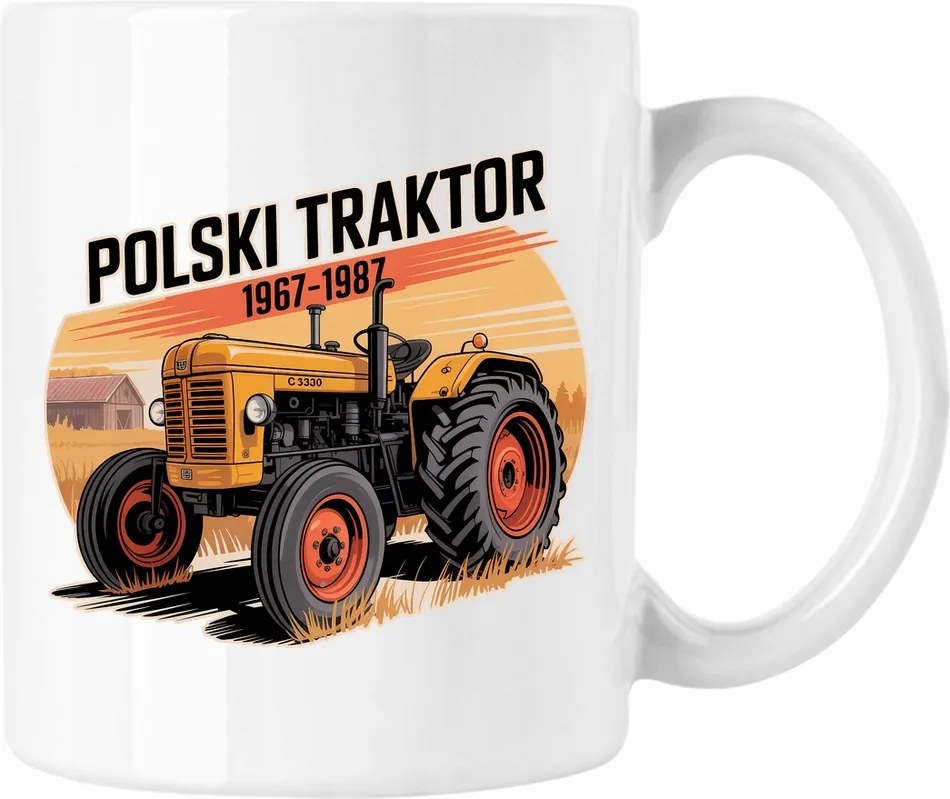 Bögre Traktor c-330 Prl szállítás 1 Fehér 330ml