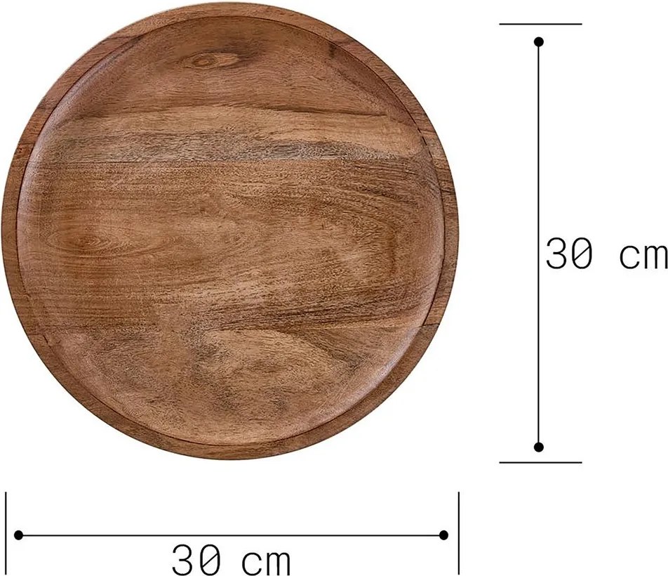 ACACIA akácfa tál Ø 30cm