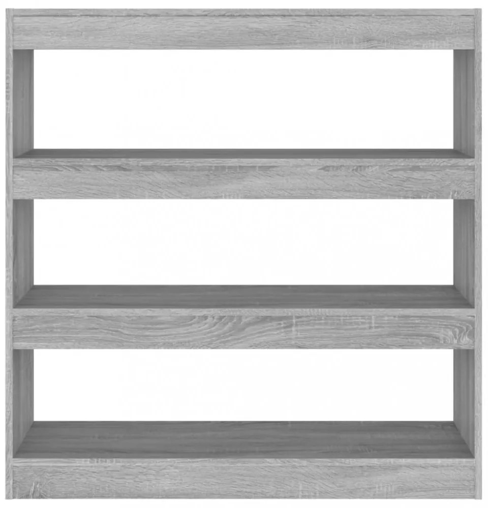szürke sonoma színű könyvszekrény/térelválasztó 100x30x103 cm