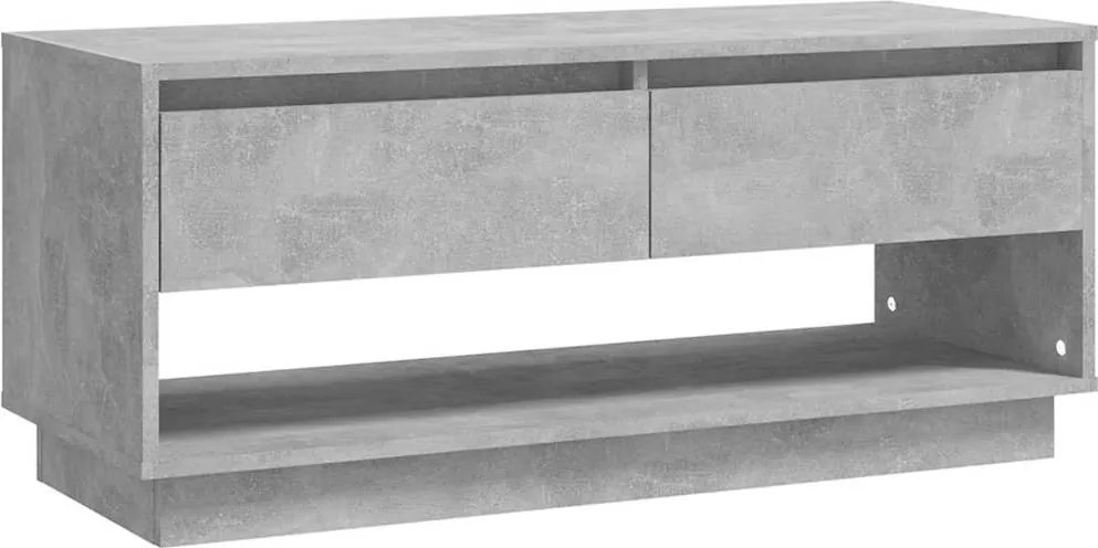 vidaXL betonszürke szerelt fa TV-szekrény 102x41x44 cm