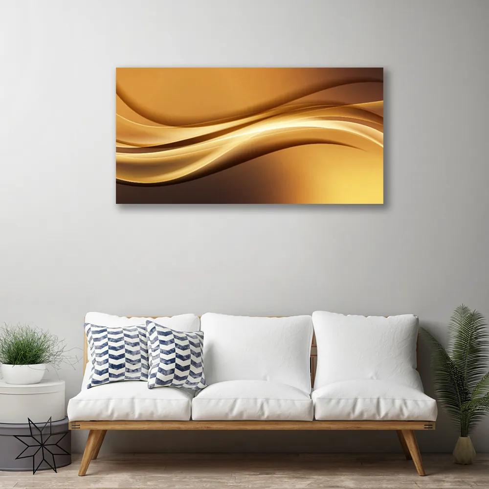 Vászonkép falra Waves Art absztrakt művészet 125x50 cm
