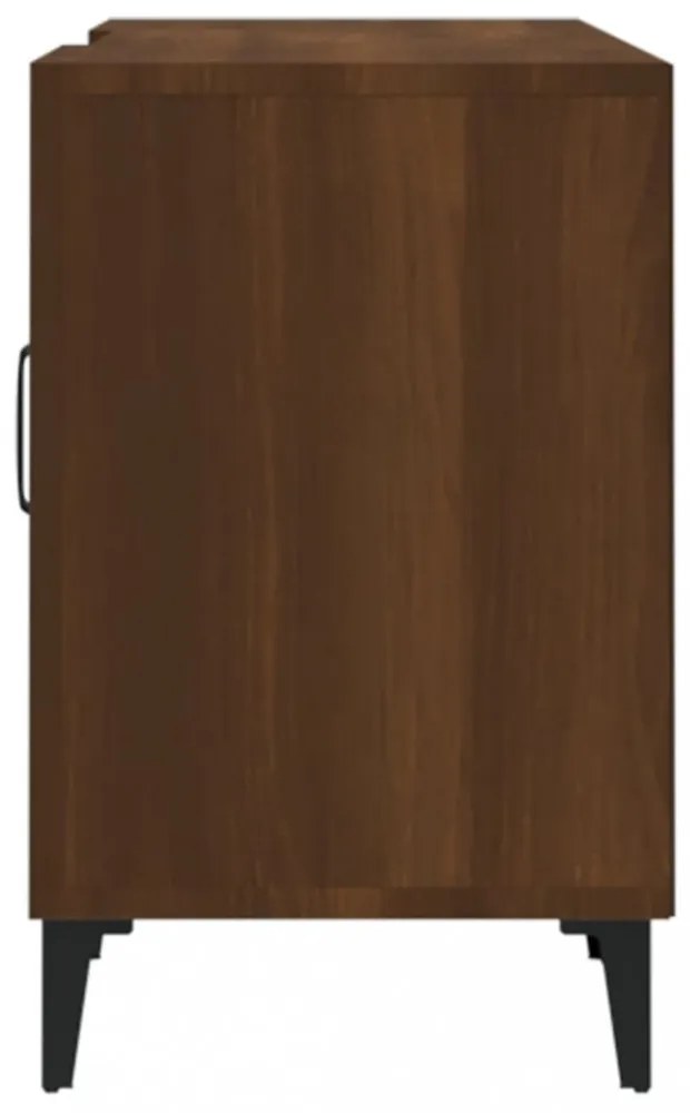 barna tölgy színű szerelt fa TV-szekrény 150 x 30 x 50 cm