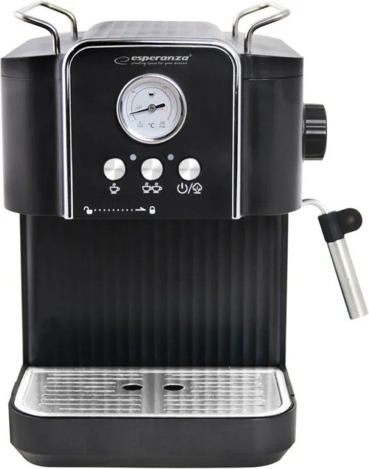 Esperanza Excelsa, 850 W, 1.8 L, Beépített tejhabosító, Espresso kávéfőző