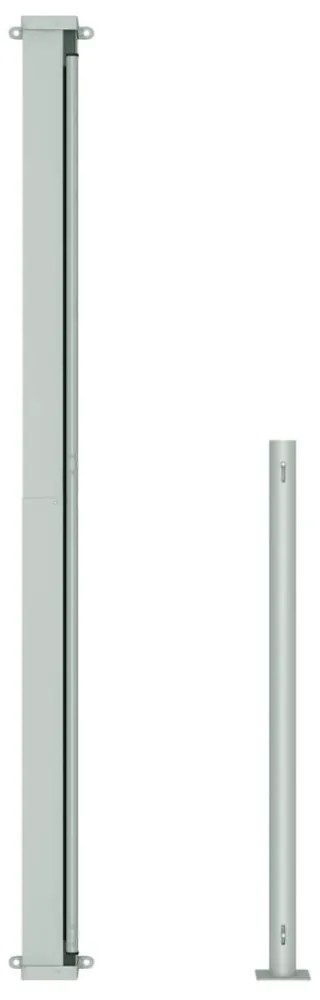 szürke behúzható oldalsó terasznapellenző 220 x 500 cm