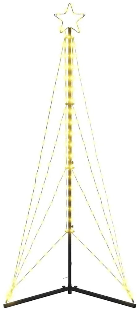 meleg fehér LED karácsonyfa 363 LED 182 cm