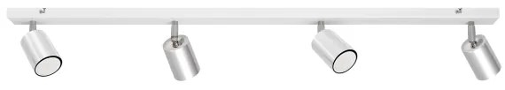 LED Spotlámpa TUNE 4xGU10/4,8W/230V matt króm/fehér