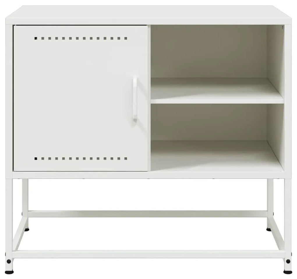 fehér acél TV-szekrény 68 x 39 x 60,5 cm