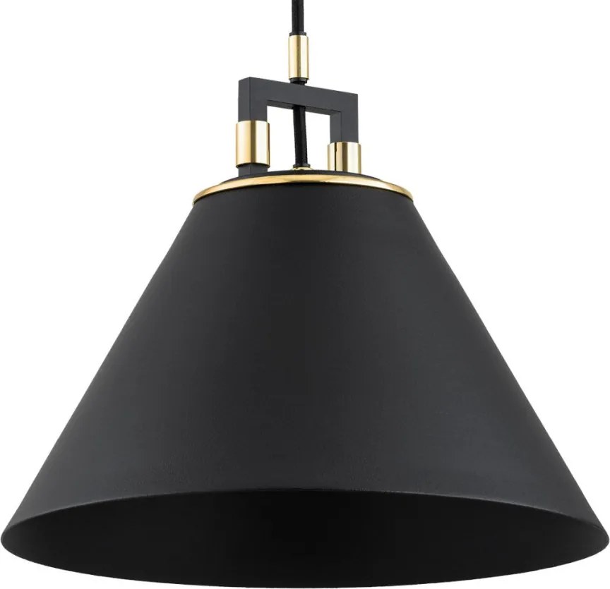 ARGON 6174 ORTE Többágú Függesztett Lámpa Fekete, Sárgaréz E27 IP20