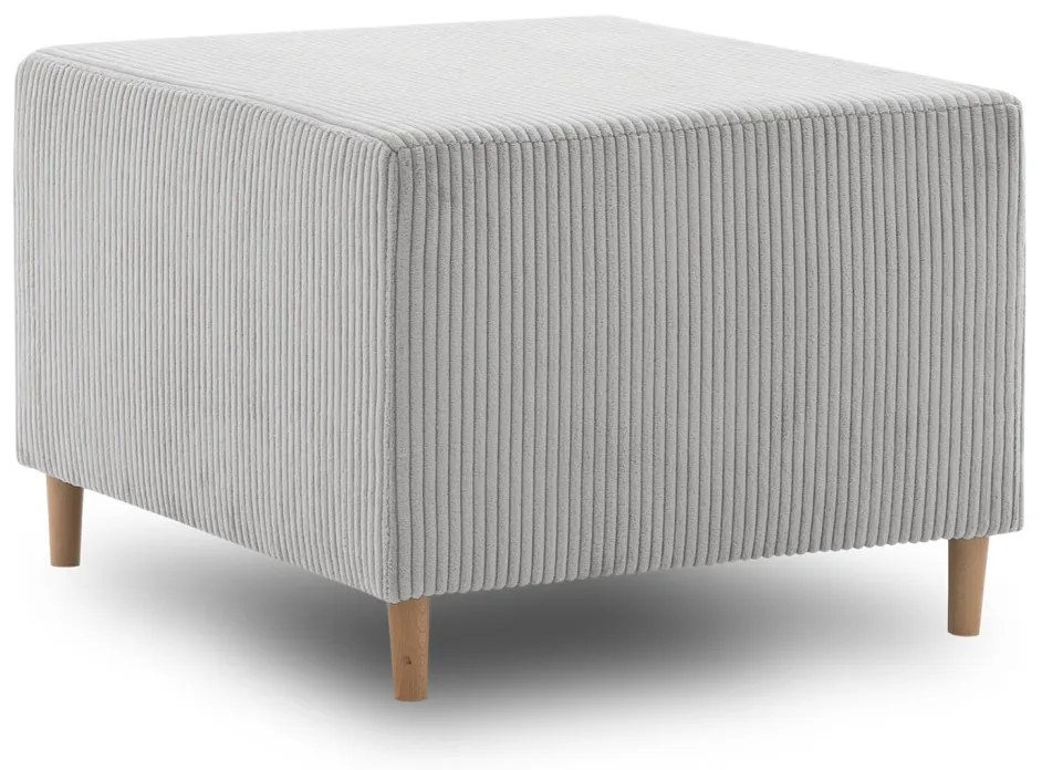 Fireze puff, kordbársony, szürke