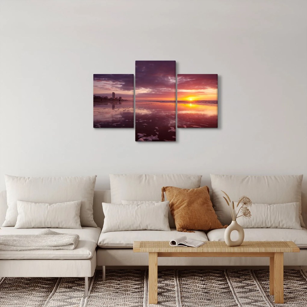 Kép - Strand naplementében (90x60 cm)