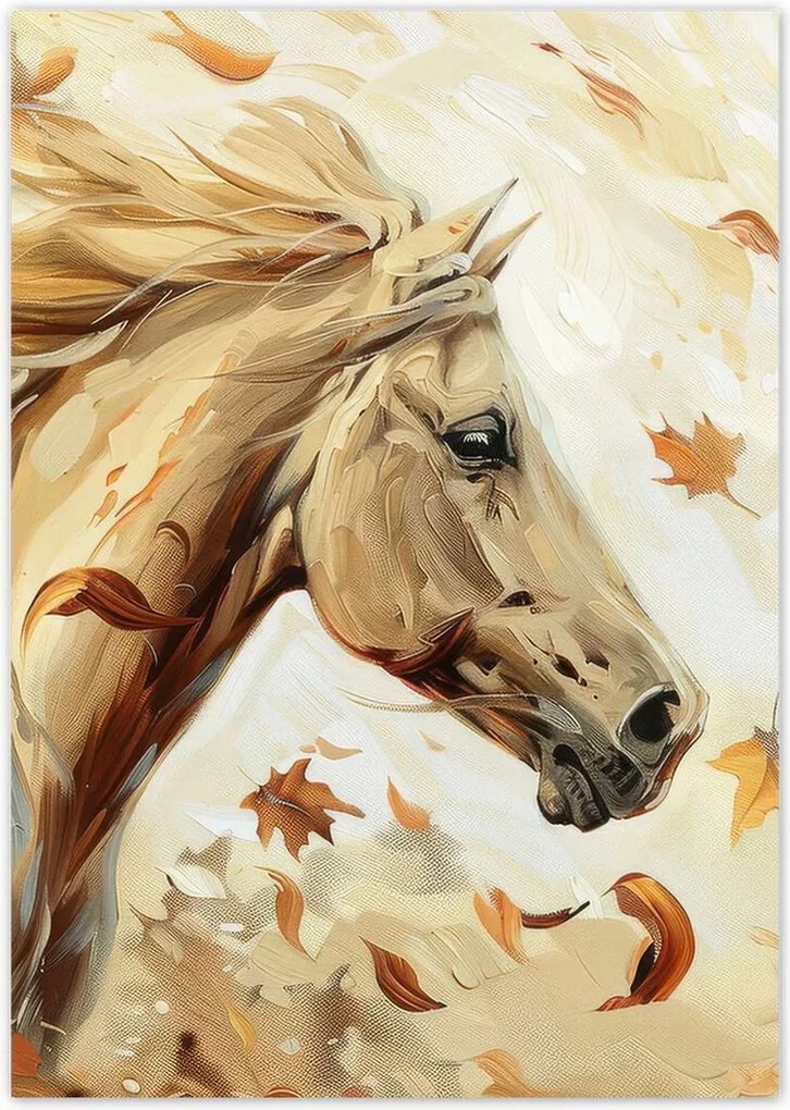 Poszterek A2 Pion Ló az őszi levelek között