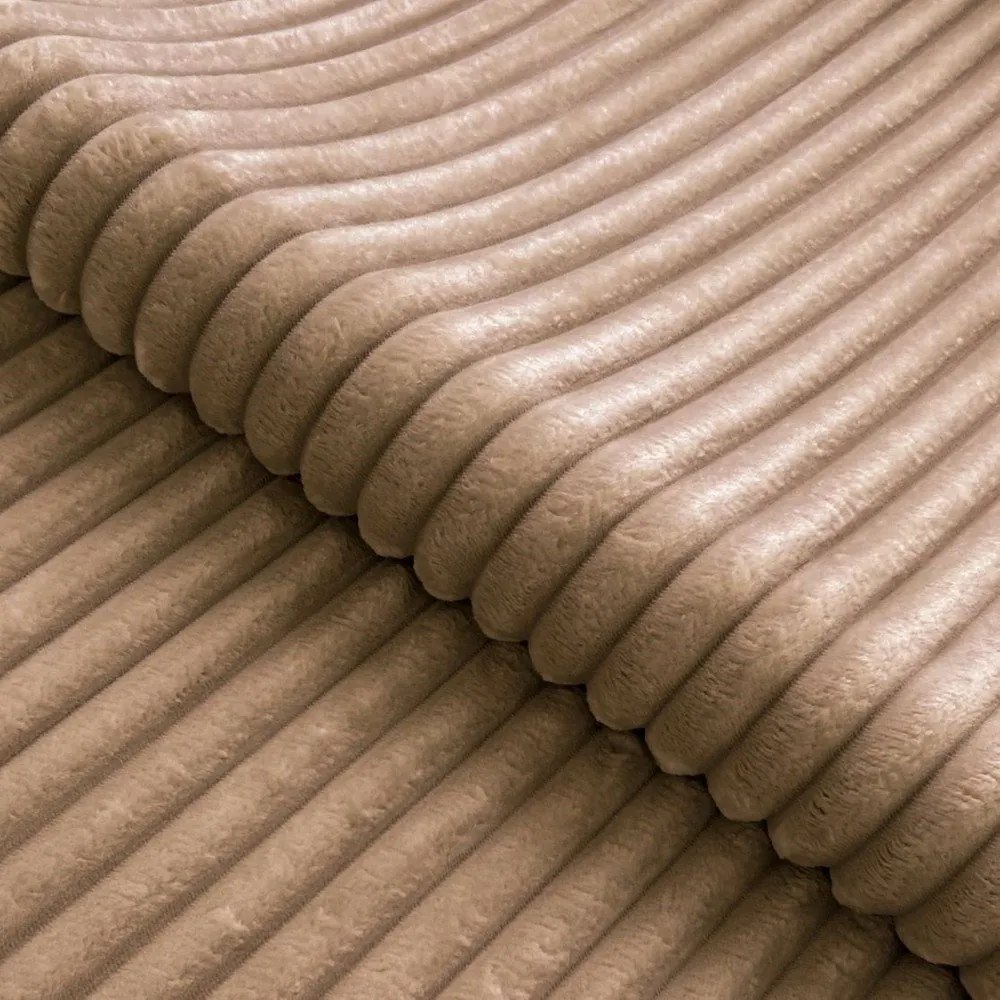 Barna kordbársony sarokkanapé (jobb oldali-L alakú) Marbeya – Ropez