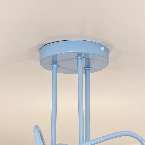 Felületre szerelt csillár OXFORD 3xE27/15W/230V kék