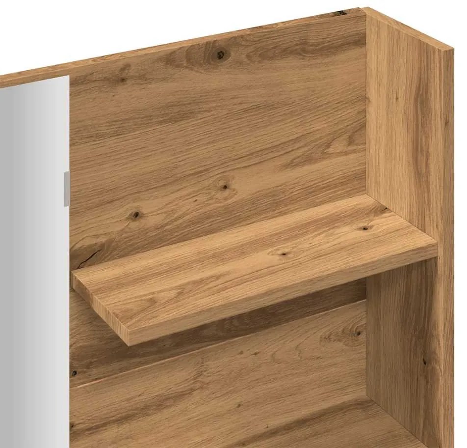 fésülködőasztal tükörrel Artisan Oak 74,5x40x141 cm