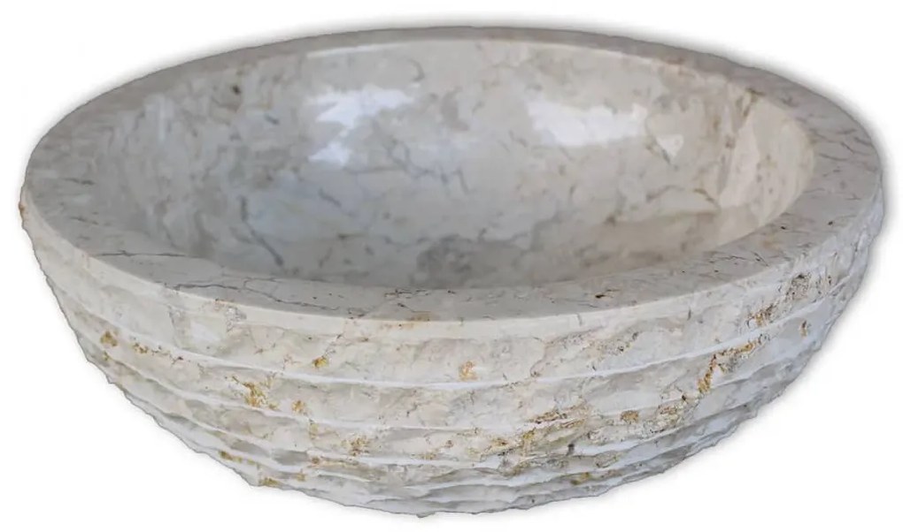 vidaXL krémszínű fürdőszobai mosdókagyló 40 cm