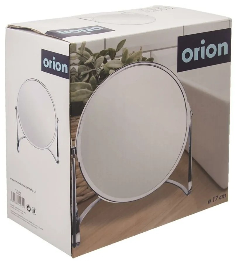 Orion Duo kozmetikai tükör állvánnyal, átmérő: 17 cm