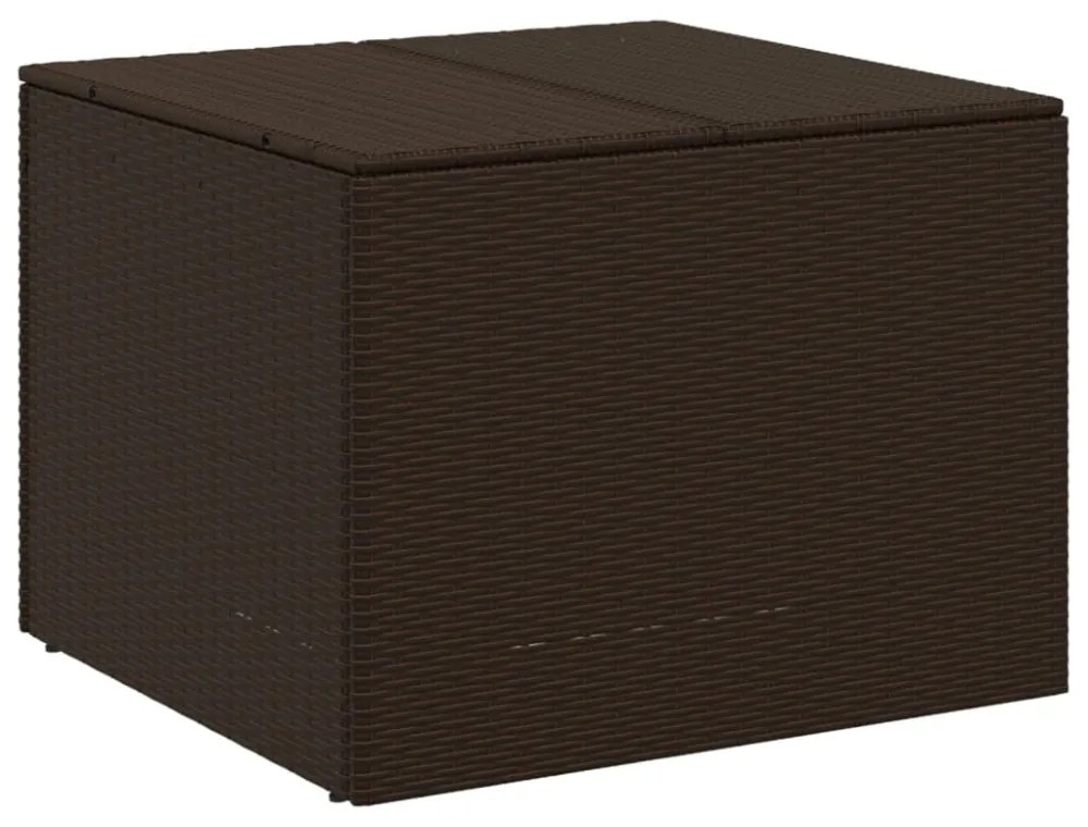 barna polyrattan kerti tárolóláda 291 L