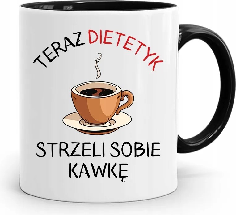 Dietetikus Dietetikusoknak Fekete Ajándék Bögre fényképes nyomtatással