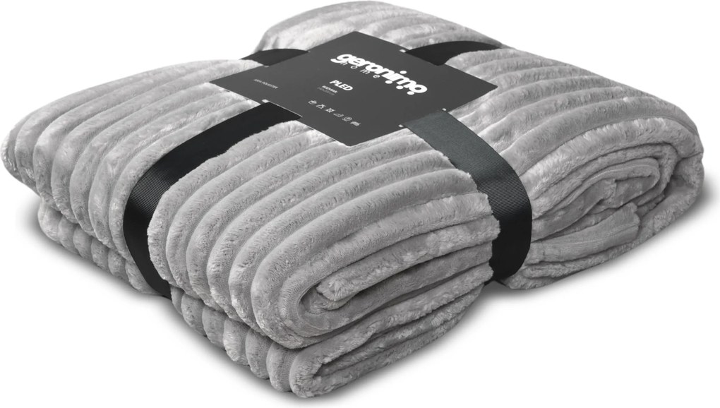 Ágytakaró Pléd Softly Cover 200x140 Puha Meleg Szürke