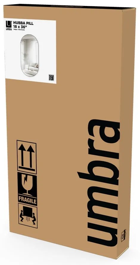 Fali tükör 46x91 cm Hubba – Umbra