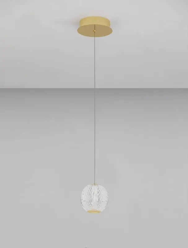 NOVA LUCE 9511010 BRILLANTE Egyágú Függesztett Lámpa Akril LED IP20