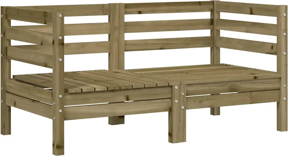 vidaXL 2 db impregnált fenyőfa kerti sarokkanapé