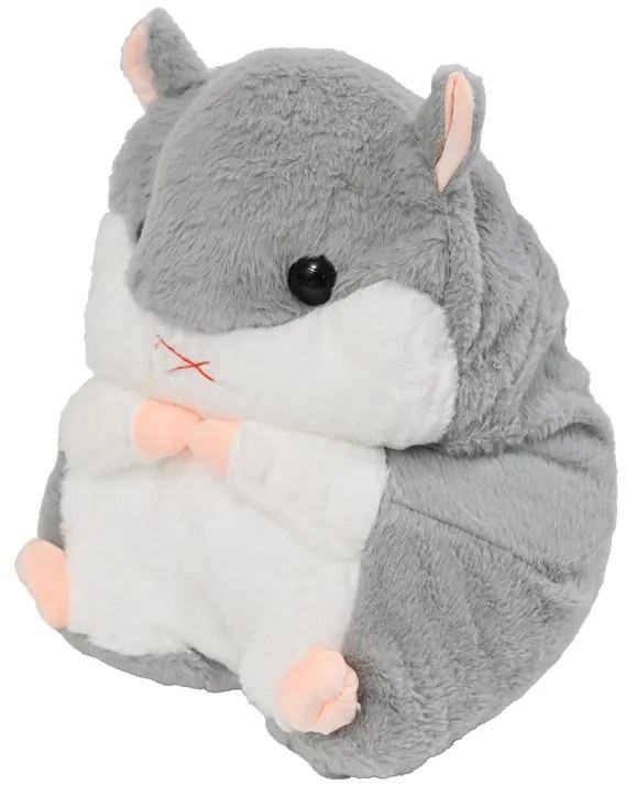 Plüss HÖRCSÖG szürke babatakaróval belül