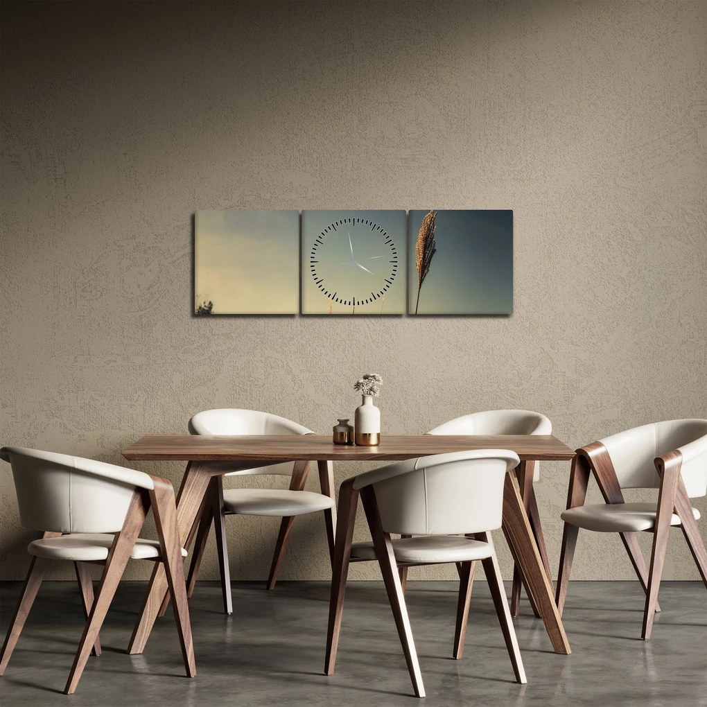 A fű képe (órával) (90x30 cm)