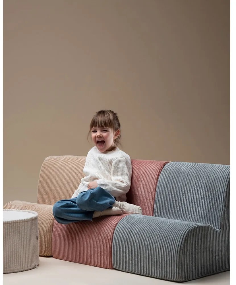 Mentazöld kordbársony gyerek fotel Cloud – Wigiwama