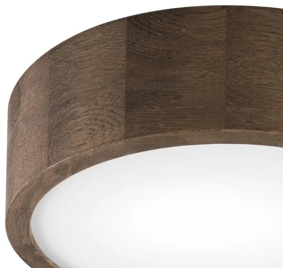 Brilagi - LED mennyezeti lámpa CARVALHO 1xE27/60W/230V tölgy-dió, átm. 27 cm