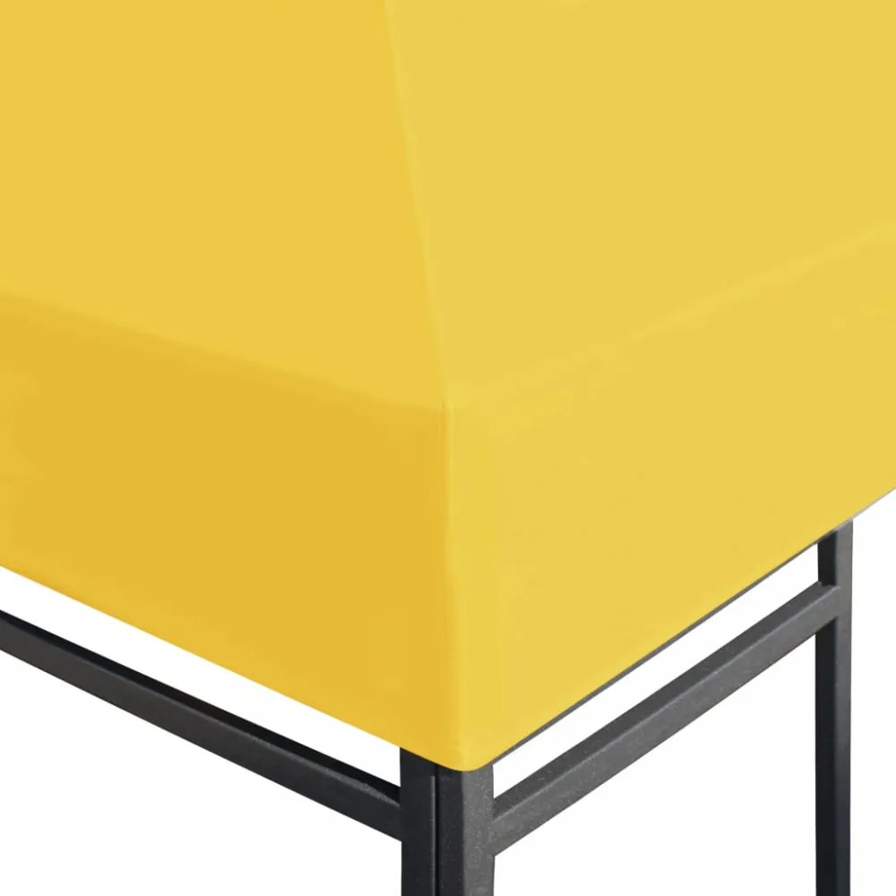 sárga pavilon-tetőponyva 270 g/m² 3 x 3 m
