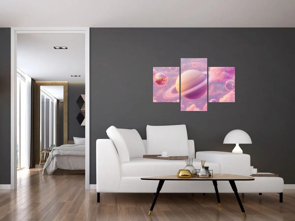 Kép - Rózsaszín bolygó (90x60 cm)