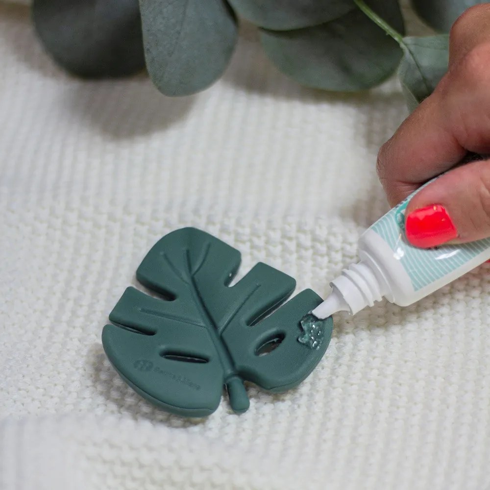 PETITE&amp;MARS Szilikon rágóka TAKE&amp;MATCH Misty Green 0m+