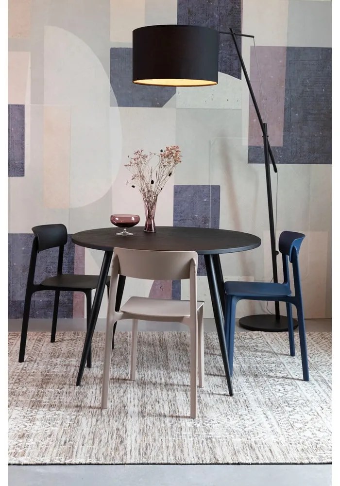 Teakfa kerek étkezőasztal ø 110 cm Mo – White Label