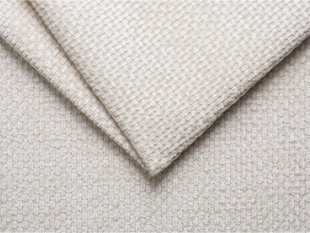 Krémszínű kárpitozott franciaágy ágytámla nélkül 200x200 cm Whale – Micadoni