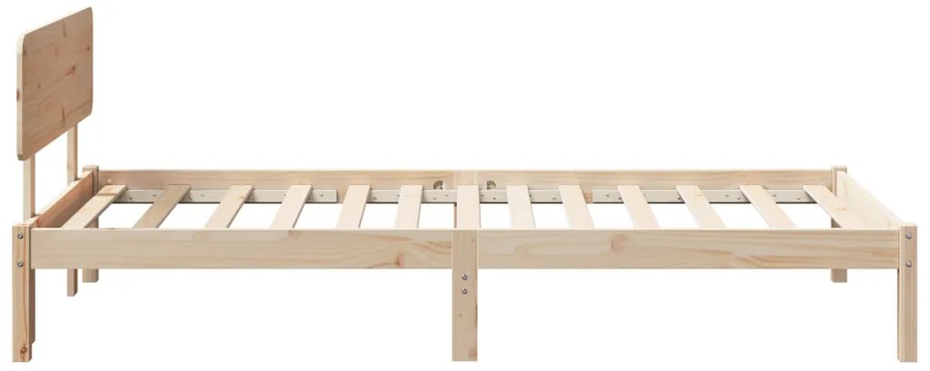 Ágykeret fejtámlával 90x200 cm Tömör fenyőfa