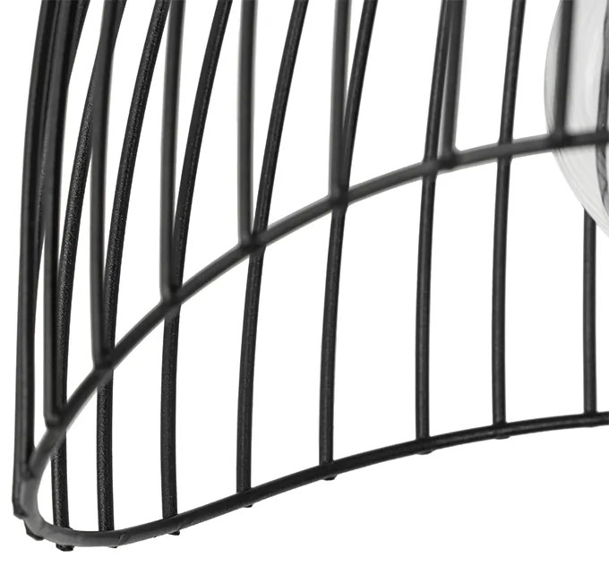 Design mennyezeti lámpa fekete 20cm - Pua