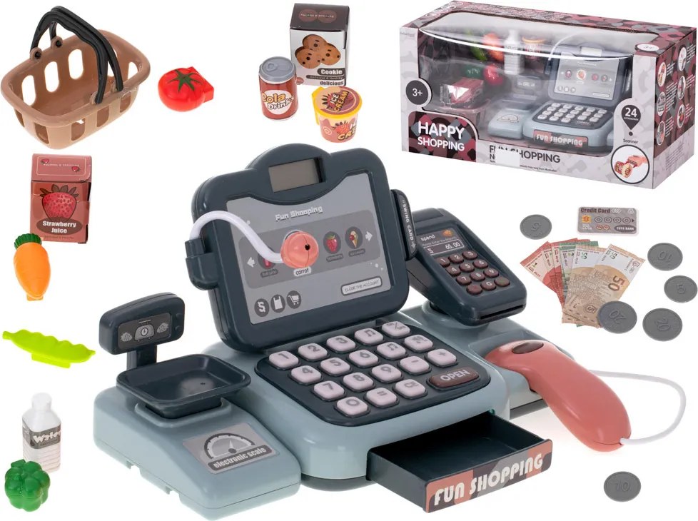 Pénztárgép bevásárló kosár terminál