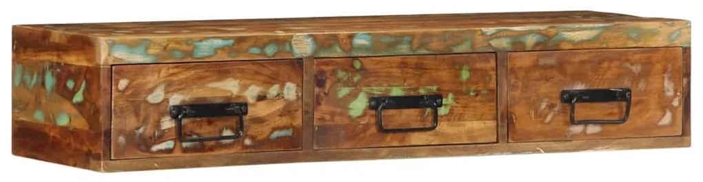 tömör újrahasznosított falra szerelhető TV-szekrény 100x30x19cm